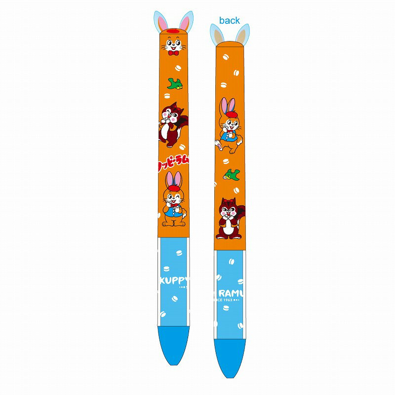 クッピーラムネFUNBOXおもしろ文具（パロディ文具）おやつマーケットmimiペン（耳型ノック式2色ボールペン）（FB-41402501）
