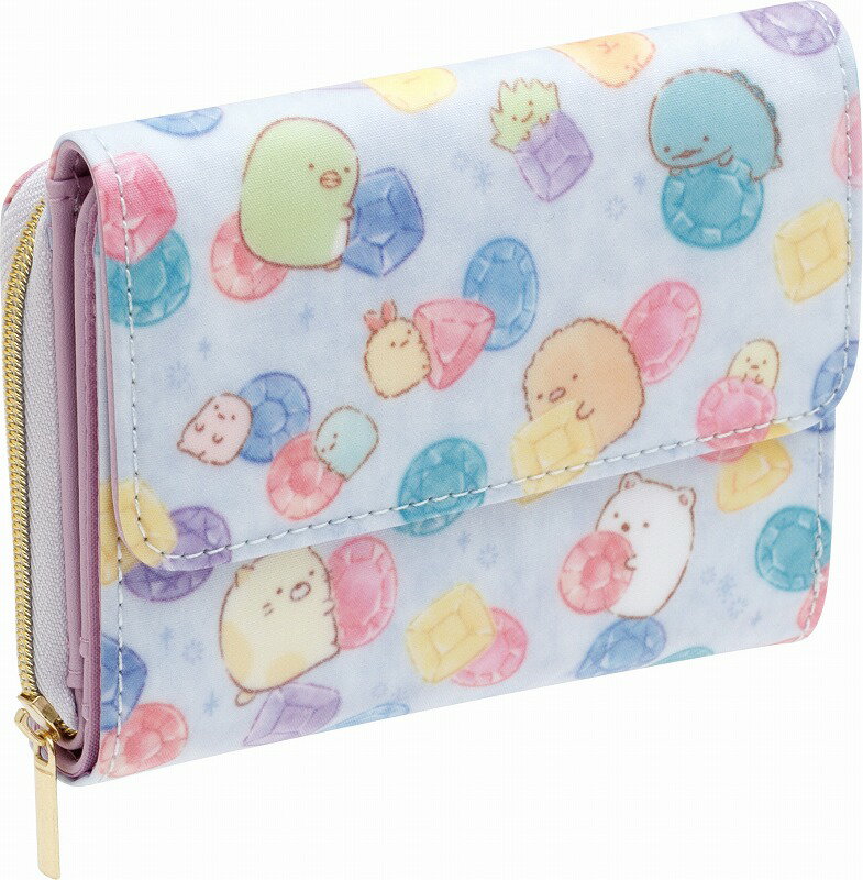 すみっコぐらし[sumikkogurashi]サンエックス（SANX）ファスナーコインケース付ワレットさいふ（折りた..