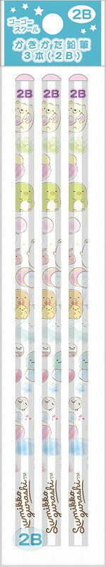 乐天商城 - すみっコぐらし[sumikkogurashi]サンエックス（SANX）ゴーゴースクール鉛筆3本　2B（かきかたえんぴつ）（PH21901）