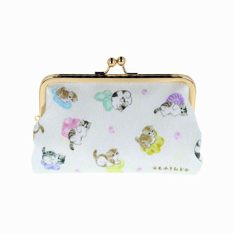 モフサンド[mofusand]第10弾（和三盆）がま口ポーチ（ちりめん風素材化粧バッグ）(S2336812)