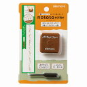 シャチハタallemore nototo roller ミモザ インキ色 ブラウンラインデコレーションはんこ!ローラー型スタンプ(PEL-RB2/H)