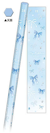 マイリボンクローゼットクーリア（Q-Lia)鉛筆（2B）4本組（丸軸えんぴつ）(QL-02144)