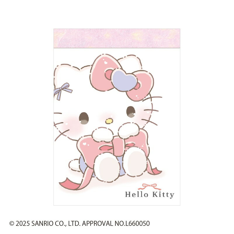 ハローキティ[HelloKitty]サンリオるんるんリボン（CRUX)クラックスミニメモ（2柄）(CR135348)