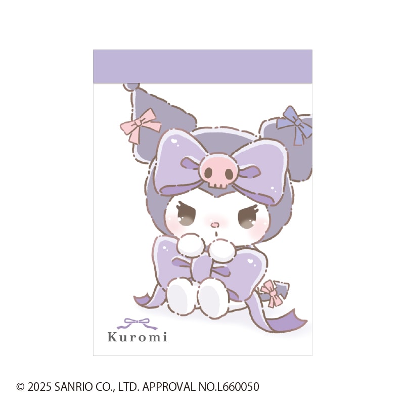 クロミちゃん[SanrioKURIMI]サンリオるんるんリボン（CRUX)クラックスミニメモ（2柄）(CR135350)