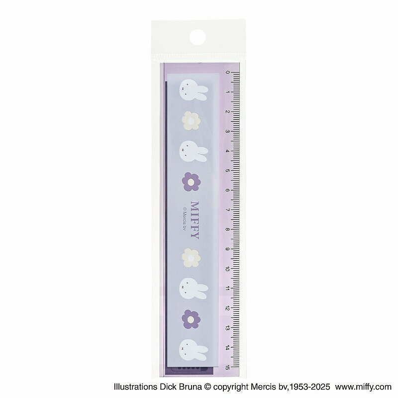 乐天商城 - DickBruna（ディックブルーナ）Miffy（ミッフィー）（クツワ）直定規（15cm）(MF945)