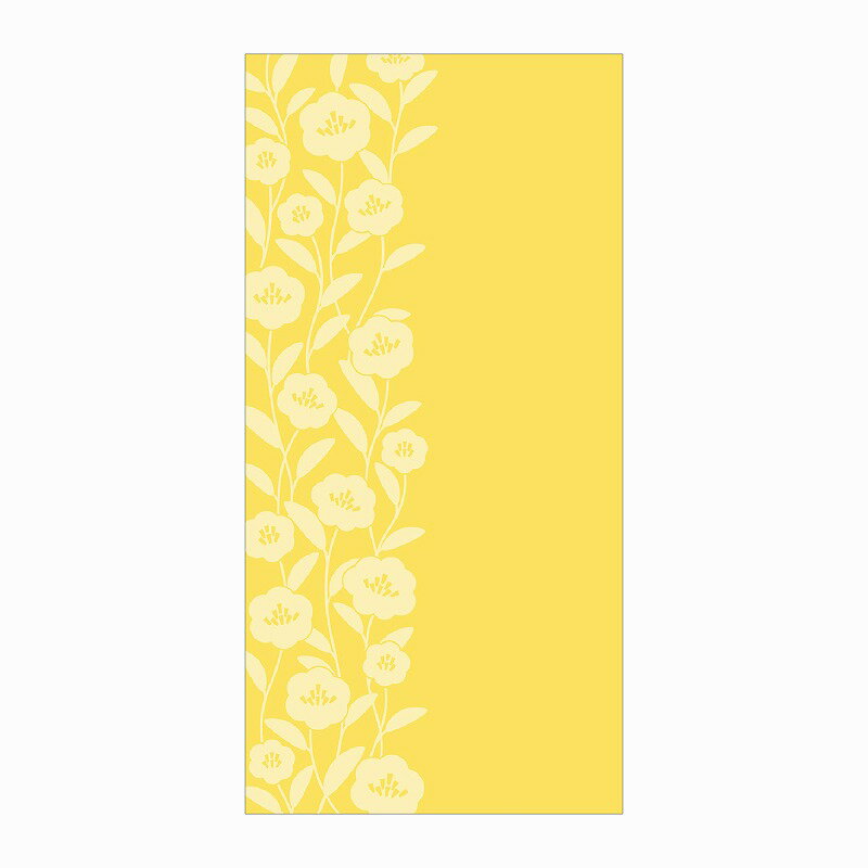 ポチ袋 mutsuiro(むついろ) 万型 黄華6つの幸せを願うぽち袋（支子色/幸福）タカ印和紙祝儀袋（チケッ..