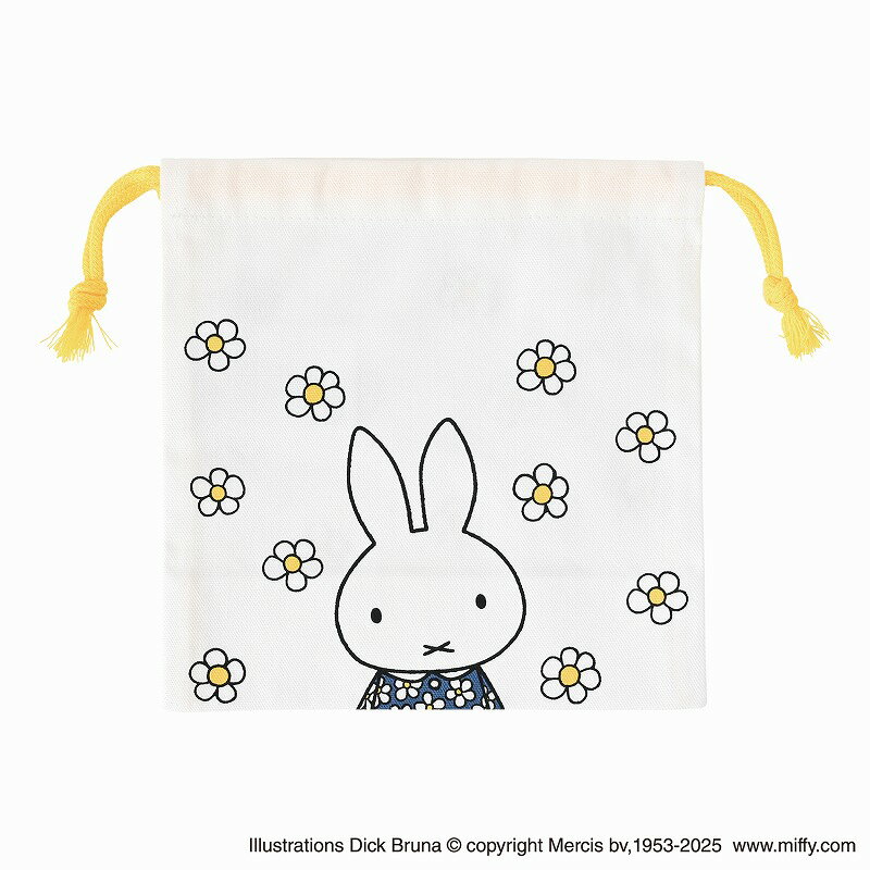 Rakuten - DickBruna（ディックブルーナ）Miffy（クツワ）ミッフィーとお花シリーズコップ袋（コップ巾着/カップきんちゃく）(MF966)
