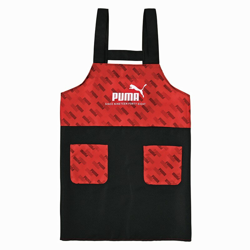 プーマ[PUMA]（クツワ）被るだけで着られる！Kidsエプロン（130cm）ポケット2個付(PM578)