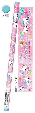 其它 - キャンディツインズ[CandyTwins]ピンク（Q-Lia）クーリア鉛筆2B4本セット（丸軸えんぴつ）(QL-02216)