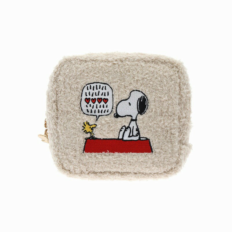 スヌーピーPEANUTS(ベージュ)FavoriteStoryスクエアポーチ(S2338459)