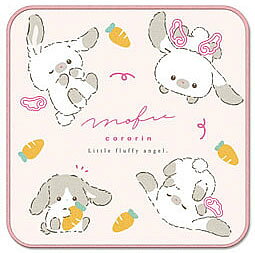 Towels, Handkerchieves - もふころりん/うさぎクーリア（Q-Lia）ミニタオル（ネームタグ付き）(QL-03187)
