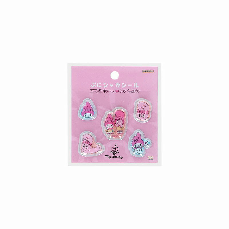 エスターバニー×マイメロディ[EsrherBunnyxMyMelody](P)サンスター文具ぷにシャカシール（スパンコール入りぷにぷにシール）(S8819254) kami-bungu-10048662 紙・文具 ひかり パッケージ画像