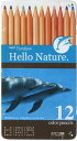 HelloNatureハンドウイルカいろえんぴつ12C(缶入...