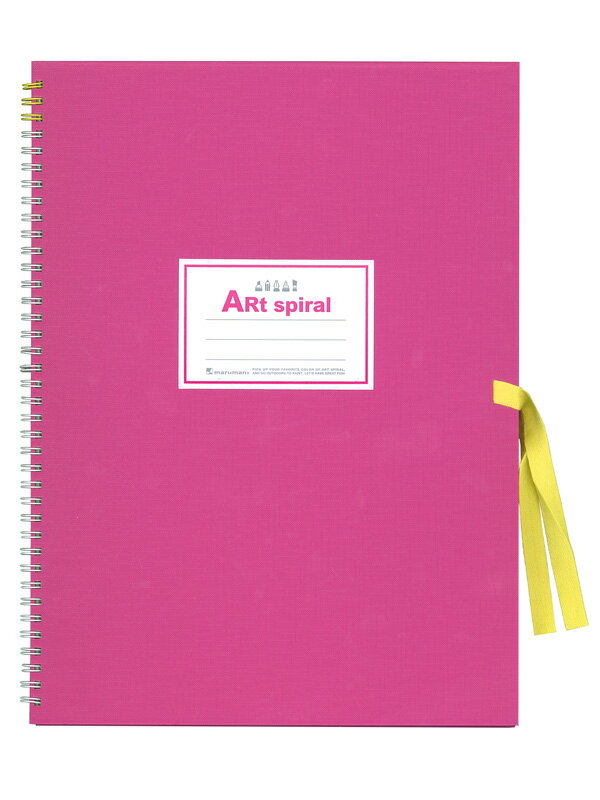 マルマンMaruman スケッチブックSketchBook ArtSpiral F4サイズ ピンク S314-08