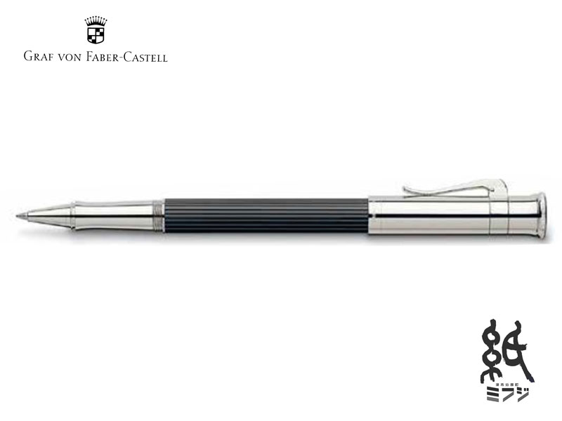 ファーバーカステルFABER-CASTELL ローラーボールクラシックエボニー プラチナコーティング 145511