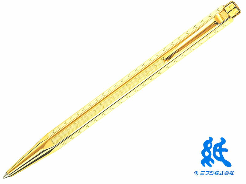 カランダッシュCARAND'ACHE ボールペンエクリドールコレクション シェブロンゴールド 0898-208