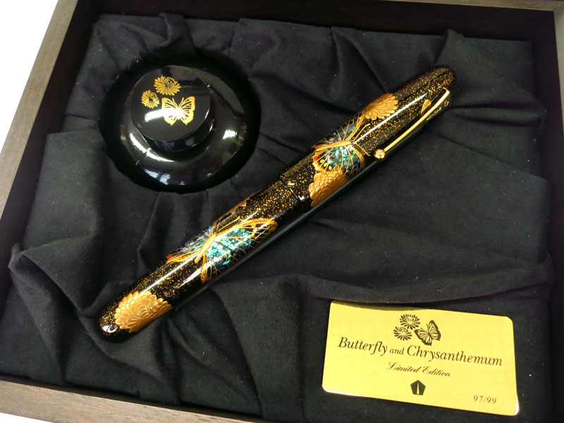 Namikiナミキ万年筆 蝶と菊 M中字 LimitedEdition限定品