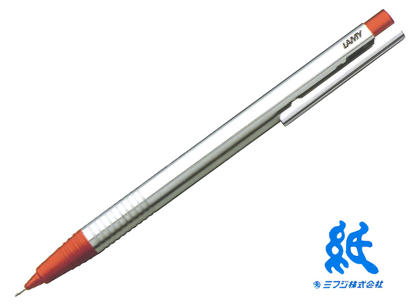 ラミーLAMY シャープペンシルラミーロゴLamy logo ステンレス レッド ペンシル(0.5mm) L105RD