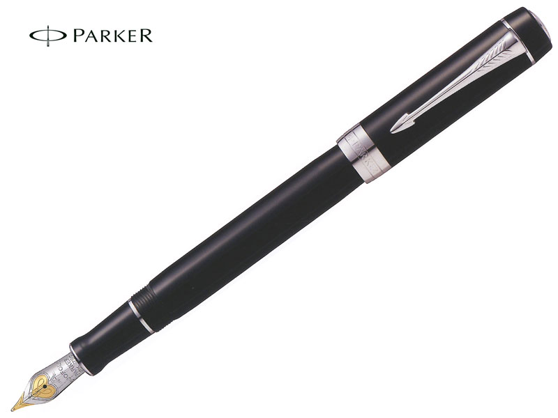 パーカー 万年筆 パーカーPARKER 万年筆デュオフォールドクラシックDUOFOLD ブラックCT センテニアル 18金ペン先 F・M