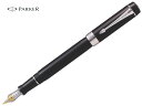 パーカーPARKER 万年筆デュオフォールドクラシックDUOFOLD ブラックCT センテニアル 18金ペン先 F・M