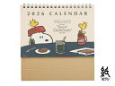 スヌーピーsnoopy ピーナッツPEANUTS 卓上カレンダー 2026年版2026年1月はじまり2026年12月版 37PCA-3