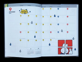 【ダイアリー手帳】MiffyミッフィーA5マンスリーBD-52022年版Squareスクエア2021年10月はじまり2022年12月版全3色