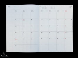 【ダイアリー手帳】l'absurdeラアプス2020年11月始まり2021年12月2021年版B6サイズマンスリーFENSTERフェンスター全2色