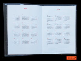 【ダイアリー手帳】DELFONICSデルフォニックスA5リネン110075（21CF）6色2020年10月はじまり2021年12月版