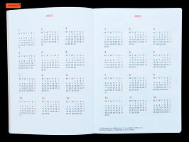 【ダイアリー手帳】DELFONICSデルフォニックスA6リネン120086（22QF）5色2021年10月はじまり2022年12月版