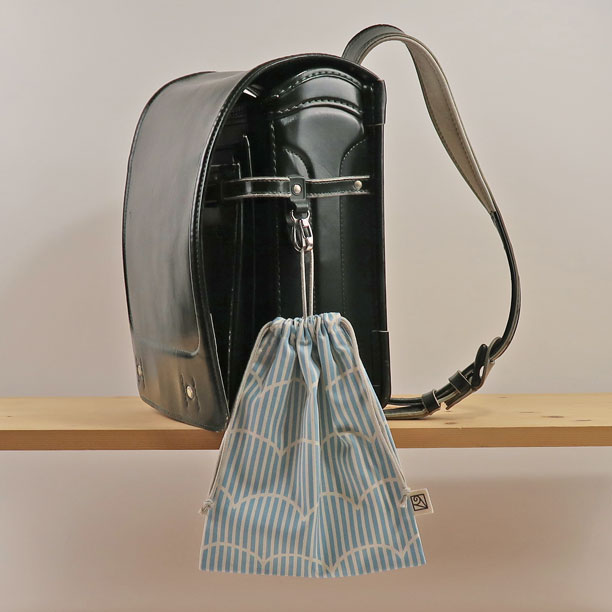 ループ付き巾着袋（給食袋）2cm刻みでサイズが選べる!24cm×20cm（loop-LL）★プクプ...
