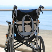 ドット柄帆布のトートバッグ(フタ+肩紐+車椅子ベルト付)SSサイズアイスブルーMadeinJapan