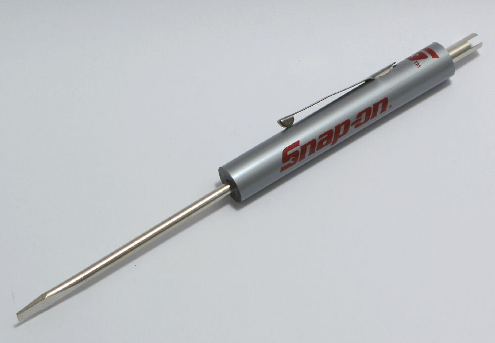 Snap-on (スナップオン) ミニドライバー マイナス 銀グリップ 虫回し 並行輸入品