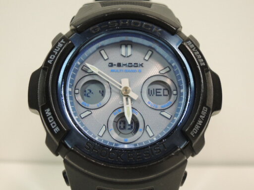 【中古】CASIO G-SHOCK AMG-M100SF マルチバンド6 クォーツ腕時計 ブラック×ブルー 【中古】CASIO G-SHOCK AMG-M100SF マルチバンド6 クォーツ腕時計 ブラック×ブルー
