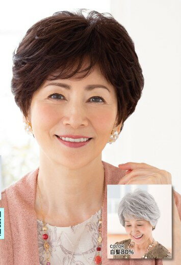 レオンカ SF-W201 総手植え 人毛 化繊毛 6色 7分ウイッグ