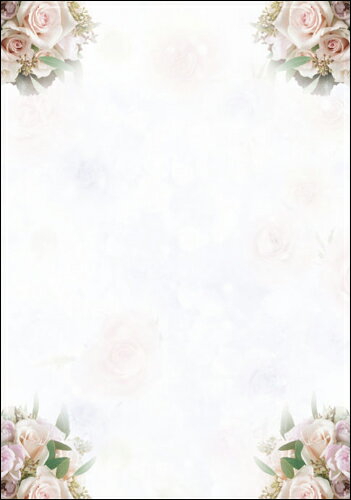 大人気！3個セットがお得♪【FU-005】在庫限りで終了！ デザインOA用紙　チラシ ポップ メニュー表 招待状 フローラル A4サイズ　1パック10枚入り［インクジェット対応用紙］【メール便対応商品】