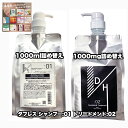 ダブレス シャンプー トリートメント 1000詰め替えポンプ付き 各1|2点セット Doubleth :01 02 +あなたに合う石けん80|1点のおまけ付き【2点セット・送料込み・宅配便】