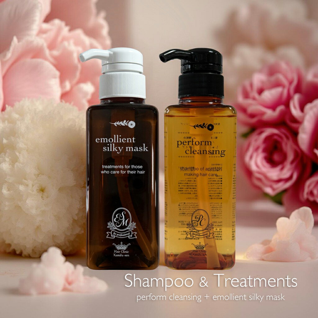 【SS期間 半額】 シャンプー トリートメント セット 【髪風船】ダメージ補修ケアシャンプートリートメントセット パフォームクレンジング エモリエントシルキーマスク 美容室専売 サロン専売 ノンシリコンシャンプー sss