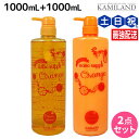 サニープレイス ヘアオペ ナノサプリ クレンジングシャンプー + トリートメント オレンジ 1000mL ボトルセット / 美容室 サロン専売品 美容院 ヘアケ...