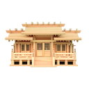 【現役神職監修】神棚 三社 ひのき 新寸高床格子付三社・御簾付(大)【宮型 宮形 お宮 祭壇 棚 祭祀 斎場 祭場 拠所 仏壇】【送料無料】