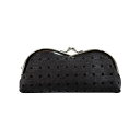 Atelier Kyoto Nishijin ANS-0104-01 がま口眼鏡ケース「スパークリング・ブラック」西陣織 メーカー取寄品 西陣織シルク メガネケ...