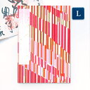 【GW限定100円引セール】かみもん 御朱印帳 赤タテしま柄 Lサイズ 特大 12×18cm ご朱印帳 御朱印帖 ご朱印帖 御集印帳 納経帳 蛇腹タイプ アコー...