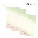 かみもん 和紙はがき「光琳 その十九」30枚入りパック 平安王朝 青と桃色コーナーボカシ 銀切箔砂子振り風 お洒落 作品 かわいい モダン 葉書 綺麗 和風 和柄 レトロ 厚口 越前 ポストカード ギフト 感謝 敬老 あす楽 2P