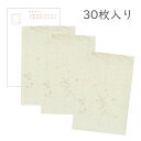 【マラソン最大1600円クーポン】かみもん 和紙はがき「光琳 その八」30枚入りパック 平安王朝・花鳥折枝 花襷 はなたすき おしゃれ かわいい モダン 葉書 ...