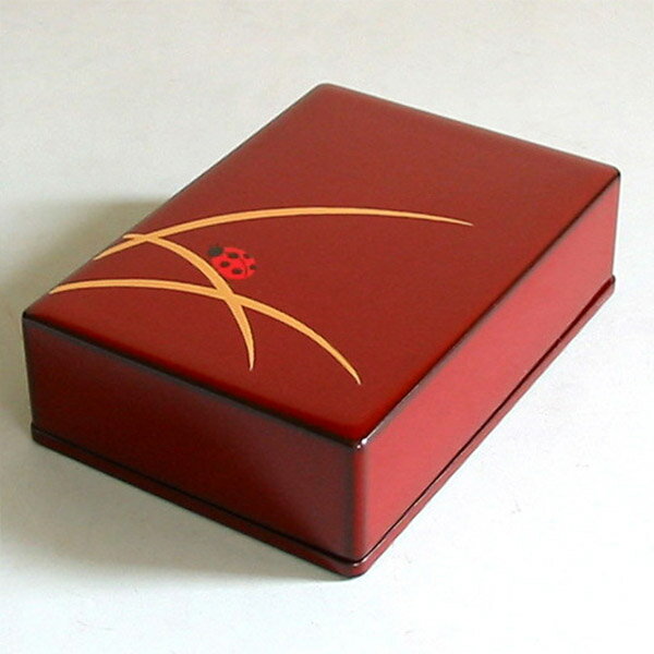 井助商店 MA-595 名刺箱 縁起漆絵「てんとう虫」名刺入れ メーカー取寄品 名刺ケース 高級 漆 和小物 雑貨 和雑貨 プレゼント ギフト 父の日 (代引不...