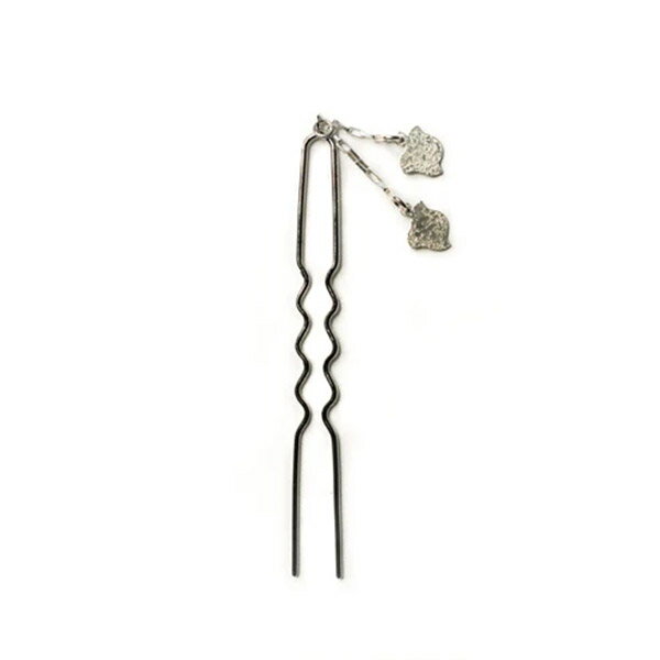 かざりや鐐 kzr-p-001-2 かんざし「銀の小花 千鳥」メーカー取寄品 花 和柄 髪飾り 髪留め ファッション 銀細工 銀 おしゃれ 高級 上品 雑貨 プ...