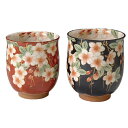 【GW特典クーポン最大1000円】熊谷聡商店 組湯呑 KTA190「しだれ桜 2個セット」京焼くまがい メーカー取寄品 夫婦 湯呑 京焼 陶器 湯飲み コップ ...