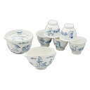 熊谷聡商店 小茶器揃 KTA866「鳥獣戯画 7点セット」京焼くまがい メーカー取寄品 磁器 宝瓶 湯ざまし 碗 茶碗 湯呑み 湯呑 湯飲み 急須 湯冷まし お...