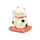 熊谷聡商店 楽香立 YRM190「福まねき猫(ふくまねきねこ)」京焼くまがい メーカー取寄品 陶器 茶道 茶道具 香道具 お香 和風 お店 香道 床の間 置き物 飾り 京焼 焼き物 インテリア 誕生日 還暦祝い 開店祝い お祝い プレゼント 贈り物 ギフト(代引不可)