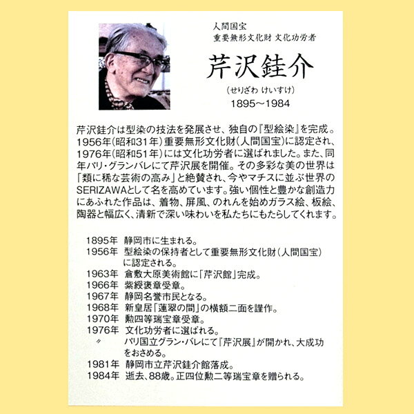 宮井株式会社 18-8928-87 芹沢けい介 短のれん「福の字文 (90×45cm/紺)」メーカー...