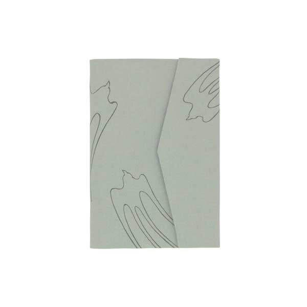 岡山工芸 薬帳・カードケース「つばめ」お薬手帳 通帳 文庫本 パストート 母子手帳 メーカー取寄品 シルク 絹 正絹 手描京友禅 友禅 和小物 雑貨 和雑貨 小...